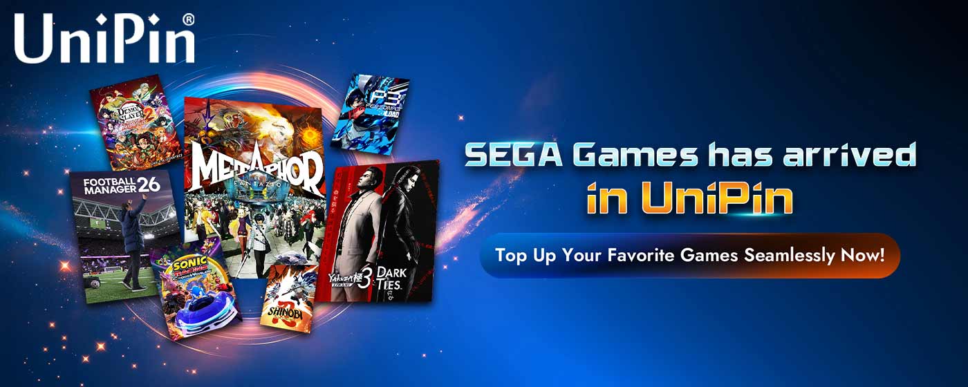 SEGA Games Have Arrived in UniPin – Top Up Your Favorites Seamlessly Now! (TH)
